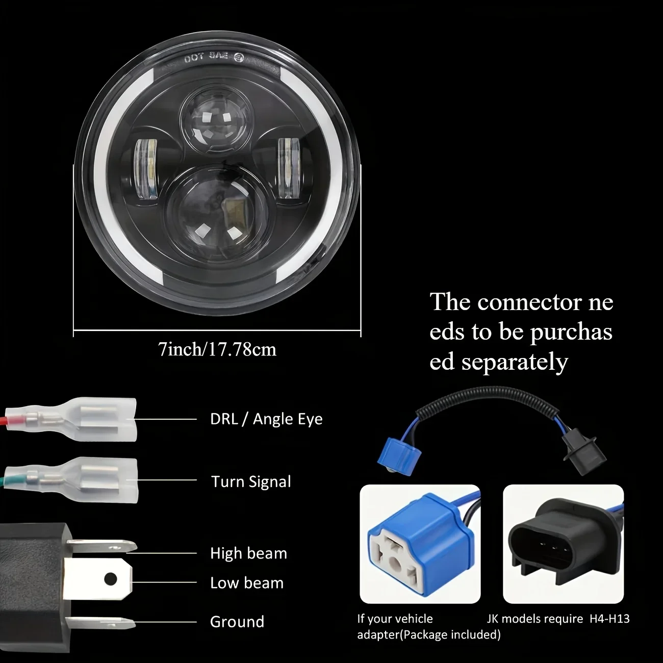 TCYATO, светодиодная фара мощн – обзор и цена Universal Motorcycle Led Headlight Projector